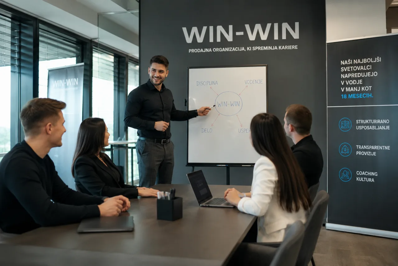 Win Win prodajna ekipa Slovenija – terenska prodaja in telekomunikacije